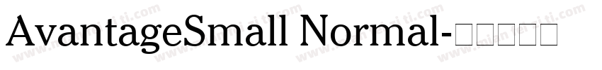 AvantageSmall Normal字体转换